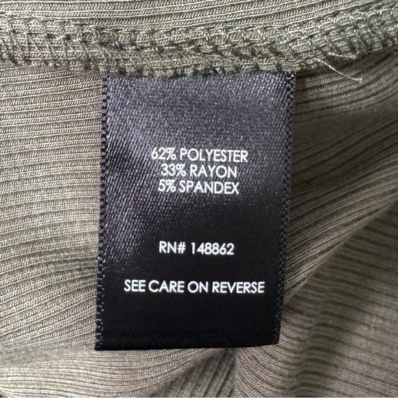 Torrid Midi Ribbed Asymmetrical Hem Dress in Olive Green Plus Size 6 or 6X Nwt - Picture 7 of 9